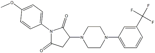 1-(4-methoxyphenyl)-3-{4-[3-(trifluoromethyl)phenyl]-1-piperazinyl}-2,5-pyrrolidinedione