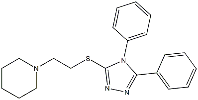 4,5-diphenyl-4H-1,2,4-triazol-3-yl 2-(1-piperidinyl)ethyl sulfide