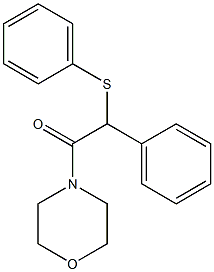 4-[phenyl(phenylsulfanyl)acetyl]morpholine Structure