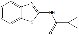 N-(1,3-benzothiazol-2-yl)cyclopropanecarboxamide 化学構造式