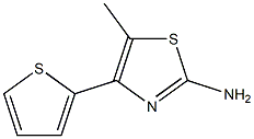 5-methyl-4-(2-thienyl)-1,3-thiazol-2-ylamine Structure