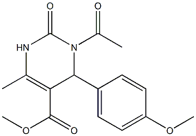 methyl 3-acetyl-4-(4-methoxyphenyl)-6-methyl-2-oxo-1,2,3,4-tetrahydro-5-pyrimidinecarboxylate