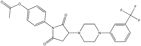  4-(2,5-dioxo-3-{4-[3-(trifluoromethyl)phenyl]-1-piperazinyl}-1-pyrrolidinyl)phenyl acetate