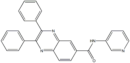 2,3-diphenyl-N-(3-pyridinyl)-6-quinoxalinecarboxamide|