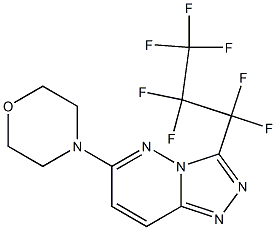 3-(1,1,2,2,3,3,3-heptafluoropropyl)-6-(4-morpholinyl)[1,2,4]triazolo[4,3-b]pyridazine|
