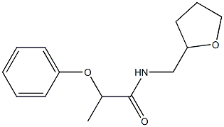 2-phenoxy-N-(tetrahydro-2-furanylmethyl)propanamide,,结构式
