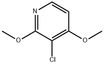 3-chloro-2,4-dimethoxypyridine Struktur