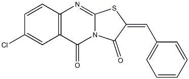 2-benzylidene-7-chloro-5H-[1,3]thiazolo[2,3-b]quinazoline-3,5(2H)-dione
