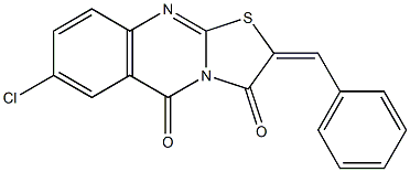  2-benzylidene-7-chloro-5H-[1,3]thiazolo[2,3-b]quinazoline-3,5(2H)-dione