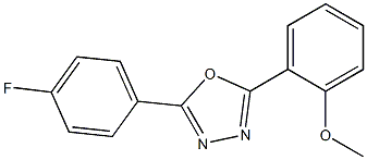 2-[5-(4-fluorophenyl)-1,3,4-oxadiazol-2-yl]phenyl methyl ether Struktur