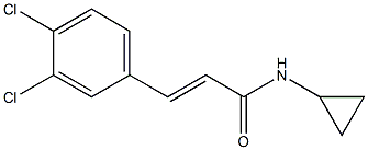 N-cyclopropyl-3-(3,4-dichlorophenyl)acrylamide Structure