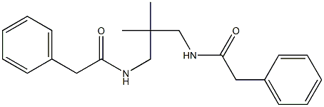 N-{2,2-dimethyl-3-[(phenylacetyl)amino]propyl}-2-phenylacetamide,,结构式