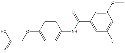 {4-[(3,5-dimethoxybenzoyl)amino]phenoxy}acetic acid|