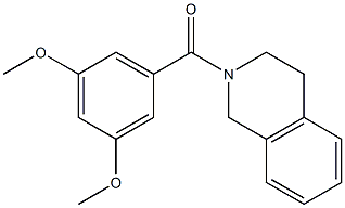 2-(3,5-dimethoxybenzoyl)-1,2,3,4-tetrahydroisoquinoline,,结构式