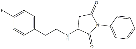 3-{[2-(4-fluorophenyl)ethyl]amino}-1-phenyl-2,5-pyrrolidinedione Structure