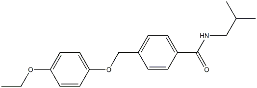 4-[(4-ethoxyphenoxy)methyl]-N-isobutylbenzamide,,结构式