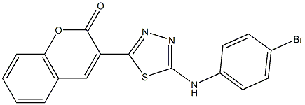 3-{5-[(4-bromophenyl)amino]-1,3,4-thiadiazol-2-yl}-2H-chromen-2-one