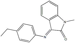 3-[(4-ethylphenyl)imino]-1-methyl-1,3-dihydro-2H-indol-2-one