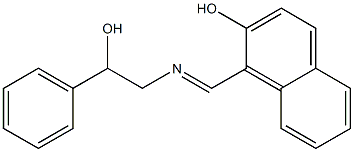 1-{[(2-hydroxy-2-phenylethyl)imino]methyl}-2-naphthol|