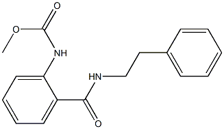 methyl2-{[(2-phenylethyl)amino]carbonyl}phenylcarbamate Struktur