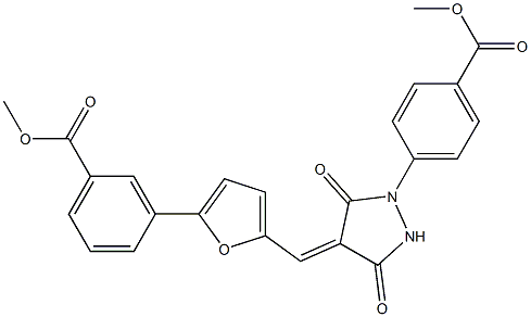 methyl 3-[5-({1-[4-(methoxycarbonyl)phenyl]-3,5-dioxo-4-pyrazolidinylidene}methyl)-2-furyl]benzoate