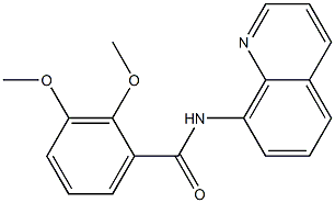 2,3-dimethoxy-N-(8-quinolinyl)benzamide Struktur