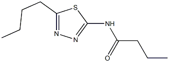 N-(5-butyl-1,3,4-thiadiazol-2-yl)butanamide Structure