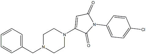 3-(4-benzyl-1-piperazinyl)-1-(4-chlorophenyl)-1H-pyrrole-2,5-dione