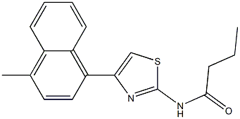 N-[4-(4-methyl-1-naphthyl)-1,3-thiazol-2-yl]butanamide