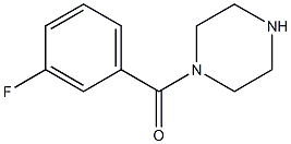 (3-fluorophenyl)(1-piperazinyl)methanone 化学構造式