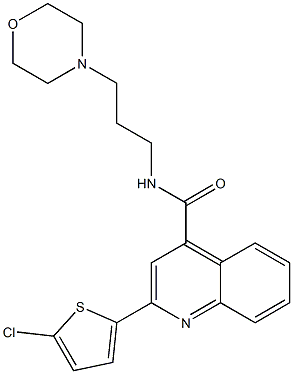 2-(5-chloro-2-thienyl)-N-[3-(4-morpholinyl)propyl]-4-quinolinecarboxamide