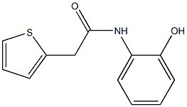N-(2-hydroxyphenyl)-2-(2-thienyl)acetamide Struktur