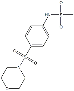 N-[4-(morpholin-4-ylsulfonyl)phenyl]methanesulfonamide Structure