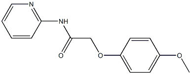 2-(4-methoxyphenoxy)-N-(2-pyridinyl)acetamide 结构式