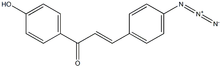 3-(4-azidophenyl)-1-(4-hydroxyphenyl)-2-propen-1-one Structure