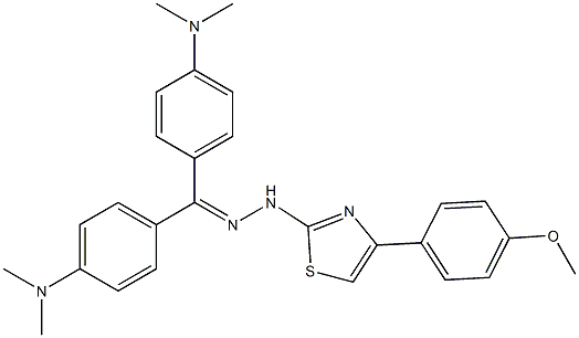 bis[4-(dimethylamino)phenyl]methanone [4-(4-methoxyphenyl)-1,3-thiazol-2-yl]hydrazone