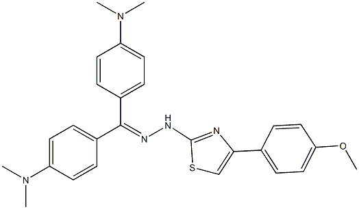 bis[4-(dimethylamino)phenyl]methanone [4-(4-methoxyphenyl)-1,3-thiazol-2-yl]hydrazone|