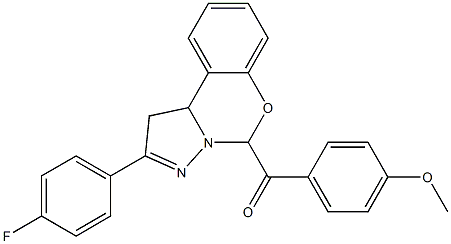  [2-(4-fluorophenyl)-1,10b-dihydropyrazolo[1,5-c][1,3]benzoxazin-5-yl][4-(methyloxy)phenyl]methanone