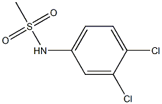 N-(3,4-dichlorophenyl)methanesulfonamide 结构式