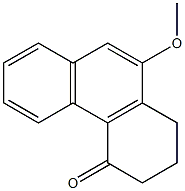 10-methoxy-2,3-dihydro-4(1H)-phenanthrenone Struktur