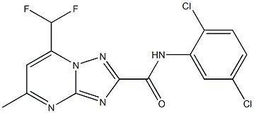 N-(2,5-dichlorophenyl)-7-(difluoromethyl)-5-methyl[1,2,4]triazolo[1,5-a]pyrimidine-2-carboxamide Structure