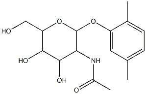 N-[2-(2,5-dimethylphenoxy)-4,5-dihydroxy-6-(hydroxymethyl)tetrahydro-2H-pyran-3-yl]acetamide Structure