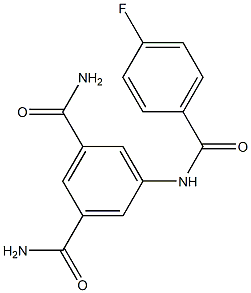 5-[(4-fluorobenzoyl)amino]isophthalamide 结构式