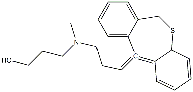 3-[(3-dibenzo[b,e]thiepin-11(6H)-ylidenepropyl)(methyl)amino]-1-propanol 结构式