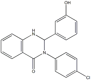 3-(4-chlorophenyl)-2-(3-hydroxyphenyl)-2,3-dihydro-4(1H)-quinazolinone