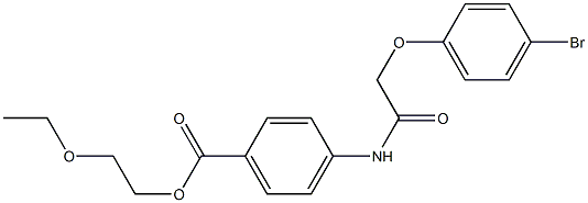 2-ethoxyethyl 4-{[(4-bromophenoxy)acetyl]amino}benzoate Structure