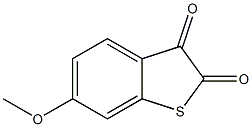 6-methoxy-1-benzothiophene-2,3-dione 化学構造式