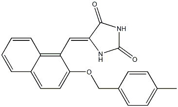  5-({2-[(4-methylbenzyl)oxy]-1-naphthyl}methylene)-2,4-imidazolidinedione