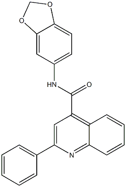 N-(1,3-benzodioxol-5-yl)-2-phenyl-4-quinolinecarboxamide|