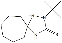 2-tert-butyl-1,2,4-triazaspiro[4.6]undecane-3-thione 结构式